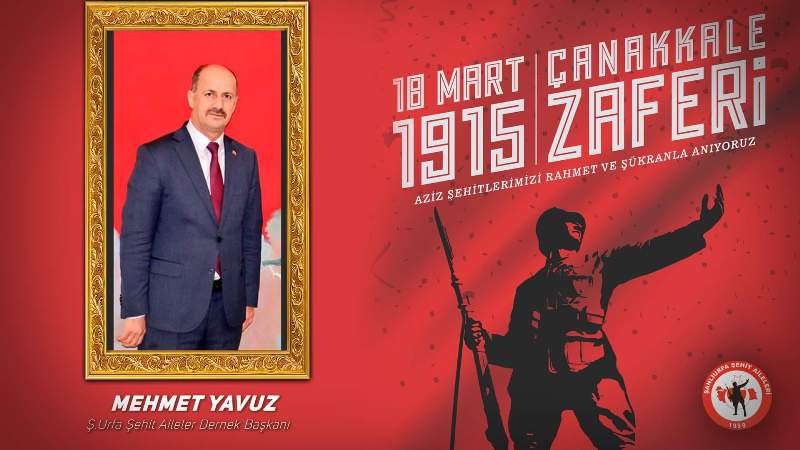 Başkan Mehmet Yavuz'dan 18 Mart Çanakkale Mesajı