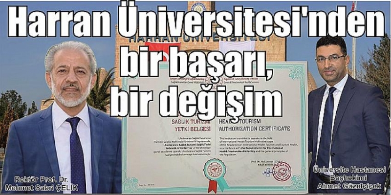 Harran Üniversitesi’nden bir başarı, bir değişim