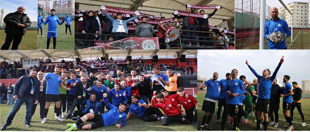 Karaköprü Belediyesporlu futbolculardan taraftarlara çağrı;