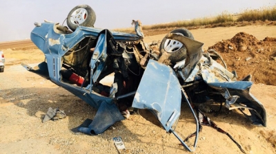Akçakale yolunda   Otomobil Takla Attı: 1 Ölü, 3 Yaralı