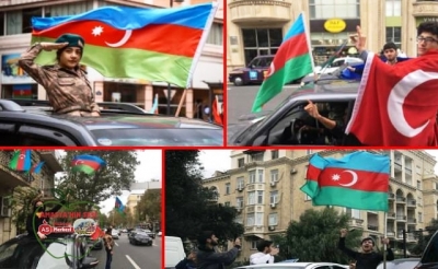 Azerbaycan'da sevinç, Ermenistan'da protesto gösterileri