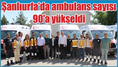 Bakanlıktan Şanlıurfa’ya 8 Yeni ambulans