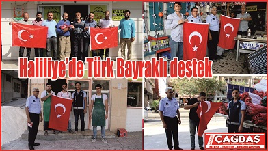Barış Pınarı harekatına Türk Bayraklı destek