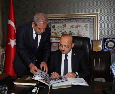 Başbakan yardımcısı Akdoğan, Demirkol'u makamında ziyaret etti-VİDEOLU-
