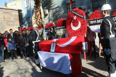 Başkan Çiftçi, Şehit Sorkut'un cenazesine katıldı