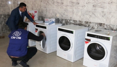 Dar gelirliler ve Suriyeliler için çamaşırhane