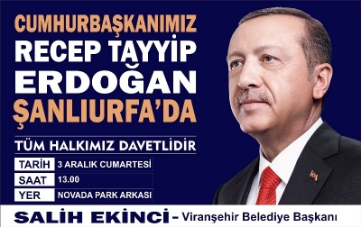 Ekinci’den Cumhurbaşkanı Erdoğan’ın Mitingine Davet 