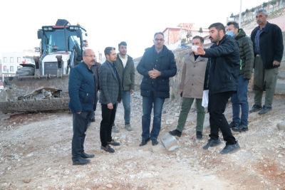 Eyyübiye Belediyesi 15 Temmuz’da şelale ve park yapımına  başladı. 