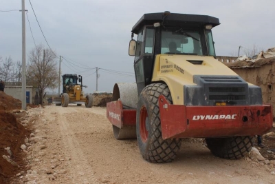 Eyyübiye belediyesi’nde  yol yapım çalışmaları-VİDEOLU-