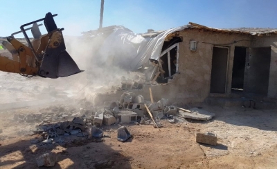 Eyyübiye’de 14 kaçak yapı yıkıldı
