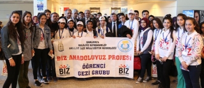 Haliliye’li öğrenciler İstanbul’a uğurlandı