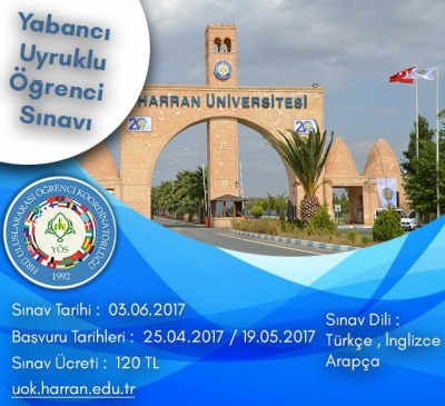 Harran Üniversitesi Yös Sınav Başvurusu