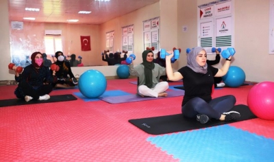 Karaköprü’de kadınlar için spor salonu hizmeti -VİDEOLU-