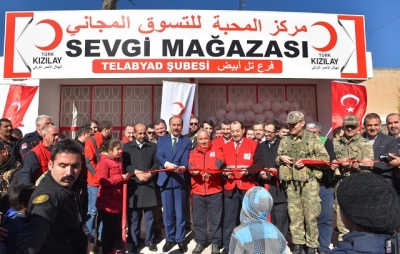 Kızılay’ın Tel Abyad Sevgi Mağazası Açıldı