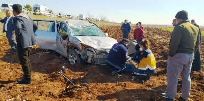 Şanlıurfa Mardin Yolunda kaza 6 yaralı