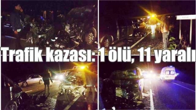 Şanlıurfa’da trafik kazası: 1 ölü, 11 yaralı 