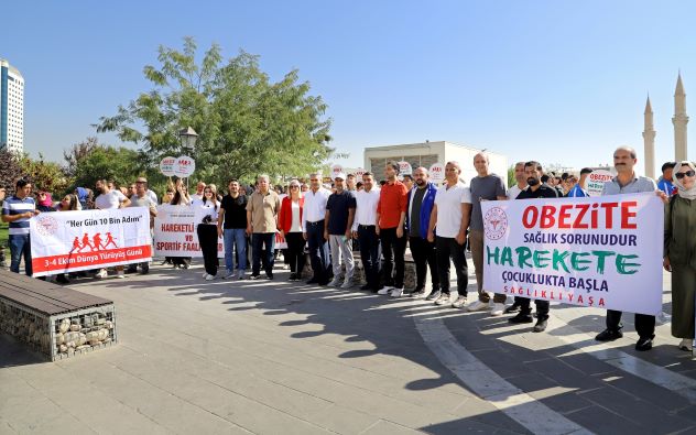 3 Ekim Dünya Yürüyüş Günü Etkinliği Şanlıurfa’da Gerçekleştirildi