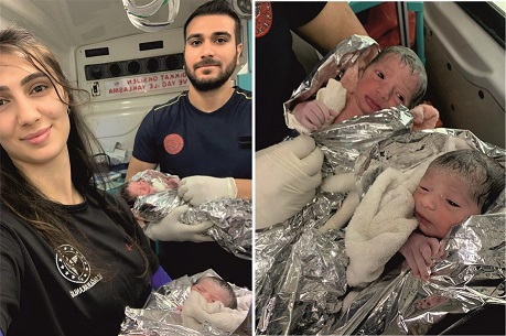 Şanlıurfa’da Ambulansta İkiz Doğum