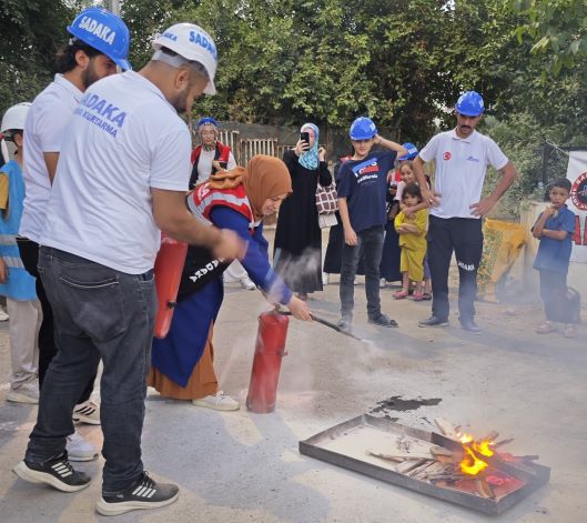 Şanlıurfa'da yangın eğitimi