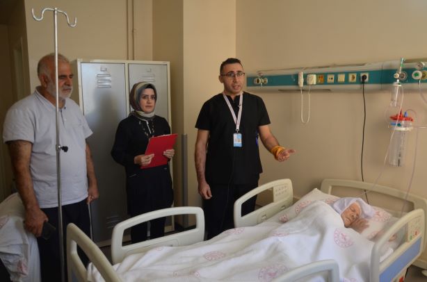 Şanlıurfa’da Yaşlı hasta kısa sürede sağlığına kavuştu